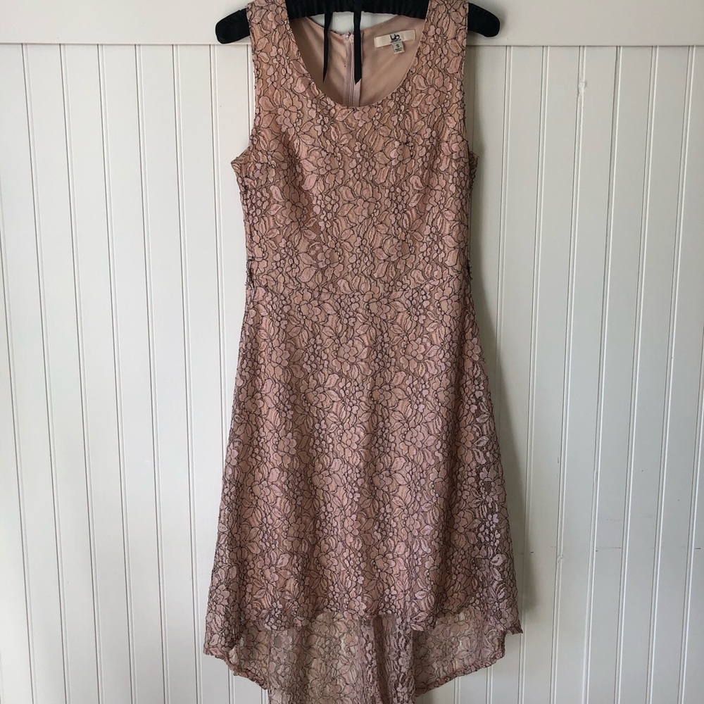 Ya Los Angeles Overlay drop tail dress